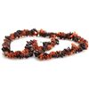 Image 3 : Mix Semi Precious Stone Double Twisted Design Necklace