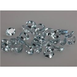 Natural Aqua Marine Oval Cut AAA 5x7mm 29 pcs 20.26ctw