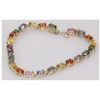 Image 1 : NATURAL 10.00 CTW MULTICOLOR BRACELET
