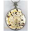 Image 1 : Natural 201.87ctw Mother Of PearlSea Shell Silver Neckl