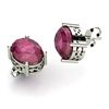 Image 1 : Ruby 4.40ctw Earring 14kt White Gold