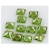 Image 1 : Peridot 11.67 ctw Loose Gemstone 6x6mm Princess Cut