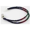 Image 2 : 68.17ct 2 Row Micro Faceted Multi-Color Bracelet