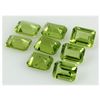 Image 1 : Peridot 11.78 ctw Loose Gemstone 8x6mm Emerald Cut