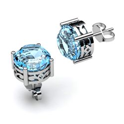 Topaz 2.50ctw Earring 14kt White Gold