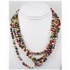 Image 1 : 266.81ctw Freshwater Multi-Color Pearl Necklace