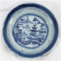 ET0523120002 CHINESE EXPORT BLUE ON WHITE BOWL 18th cen