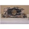 Image 2 : ET0503120141 Art Deco Clock and matching pair of Garnit