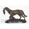 Image 1 : Excellent Bronze Sculpture Hunting Dog with Quail