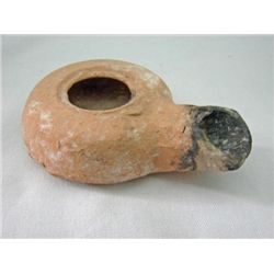 Holy Land Oil Lamp c. 100-300 AD. pale red earth tone