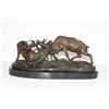 Image 1 : Impressive Bronze Sculpture Fighting Elk