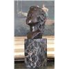 Image 3 : Lovely Female Child Portrait Bust Bronze Sculpture Aft