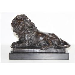 Magnificent Bronze Sculpture African Lion