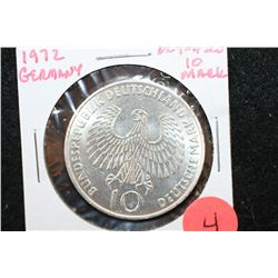 1972 German Olympic 10 Deutsche Mark Foreign Coin