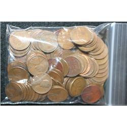 Lincoln Wheat Back Penny; Various Dates & Conditions; Lot of 100
