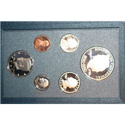 1990 US Mint Prestige Proof Set W/Commerative Eisenhower Centennial $1 Coin