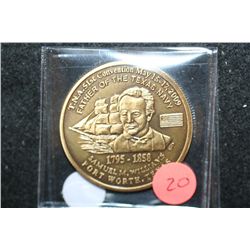 2009 Texas Numismatic Assoc. Inc. Convention Medal; Father of the Texas Navy-Samuel M. Williams Ft. 
