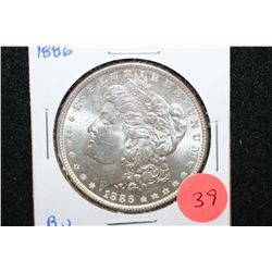 1886 Silver Morgan $1; BU