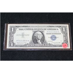 1957-A US Silver Certificate $1; Blue Seal