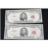 Image 1 : 1963 United States Note $5; Red Seal; Lot of 2