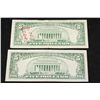 Image 2 : 1963 United States Note $5; Red Seal; Lot of 2