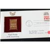 Image 1 : 1983 First Day Issue 22K Gold Replica Stamp W/Postal Stamp; Civil Service 100th Anniversary