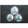 Image 1 : 1999 Pennsylvania State Quarter Set; Colorized W/Donovan McNabb, Terrell Owens & Brian Westbrook of 