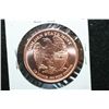 Image 2 : Golden State Mint "$5 Indian Gold Coin" Copper Round; .999 Fine Copper 1/2 Oz.