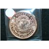 Image 2 : "Liberty Bust" Copper Round; .999 Fine Copper 1 Oz.