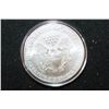 Image 2 : 2004 Silver Eagle $1; Colorized Ronald Reagan-40th President of the United States