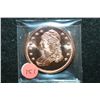 Image 1 : "Liberty Bust" Copper Round; .999 Fine Copper 1 Oz.