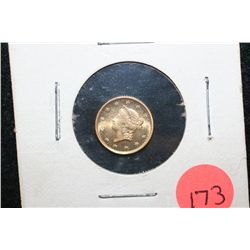 1854 Liberty $1 Gold Coin