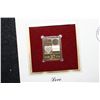 Image 2 : 2002 First Day of Issue 22K Gold Replica Stamp W/Postal Stamp; Love 2002