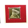 Image 2 : 2002 First Day of Issue 22K Gold Replica Stamp W/Postal Stamp; Teddy Bears Bruin Bear