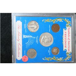 Symbols of American Freedom-The Liberty Coin Collection; Indian Head One Cent, Liberty V-Nickel, Sil