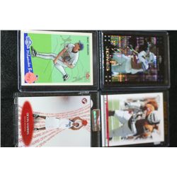 MLB, NBA, NFL & NCAA Trading Cards; Various Players, Dates & Teams; Lot of 4