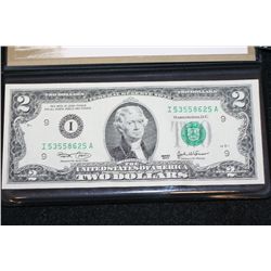 2003 US Federal Reserve Note $2; Minneapolis MN Reserve; UNC