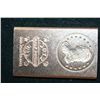 Image 1 : 2012 "Liberty Bust" Copper Ingot; .999 Fine Copper Half Pound