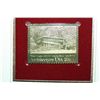 Image 2 : 1982 First Day of Issue 22K Gold Replica Stamp W/Postal Stamp; American Architecture Gropius House-L