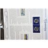 Image 2 : 2007 Wyoming State Quarter Set W/Postal Stamps Commerating 50th Anniversary Ending Woman Suffrage & 