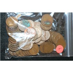 Lincoln Wheat Back Penny; Various Dates & Conditions; Lot of 50
