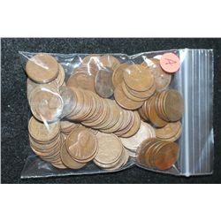 Lincoln Wheat Back Penny; Various Dates & Conditions; Lot of 100
