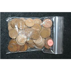 Lincoln Wheat Back Penny; Various Dates & Conditions; Lot of 100