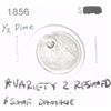 Image 1 : 1856 HALF DIME SILVER VARIETY 2 RESUMED !!