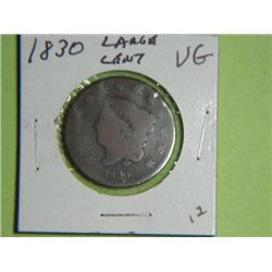 1830 LARGE CENT