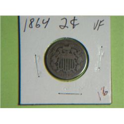 1864 2 CENT COPPER