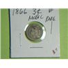Image 1 : 1866 3 CENT NICKEL