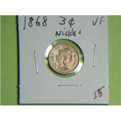 1868 3 CENT NICKEL