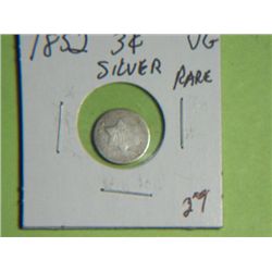 1852 3 CENT SILVER
