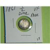 Image 1 : 1861 1/2 DIME